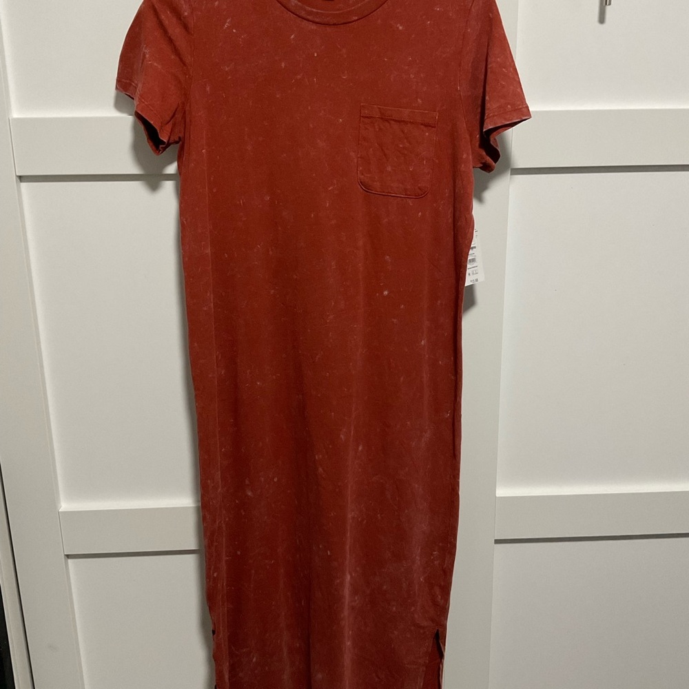 Time and Tru Terracotta Short Sleeve dress